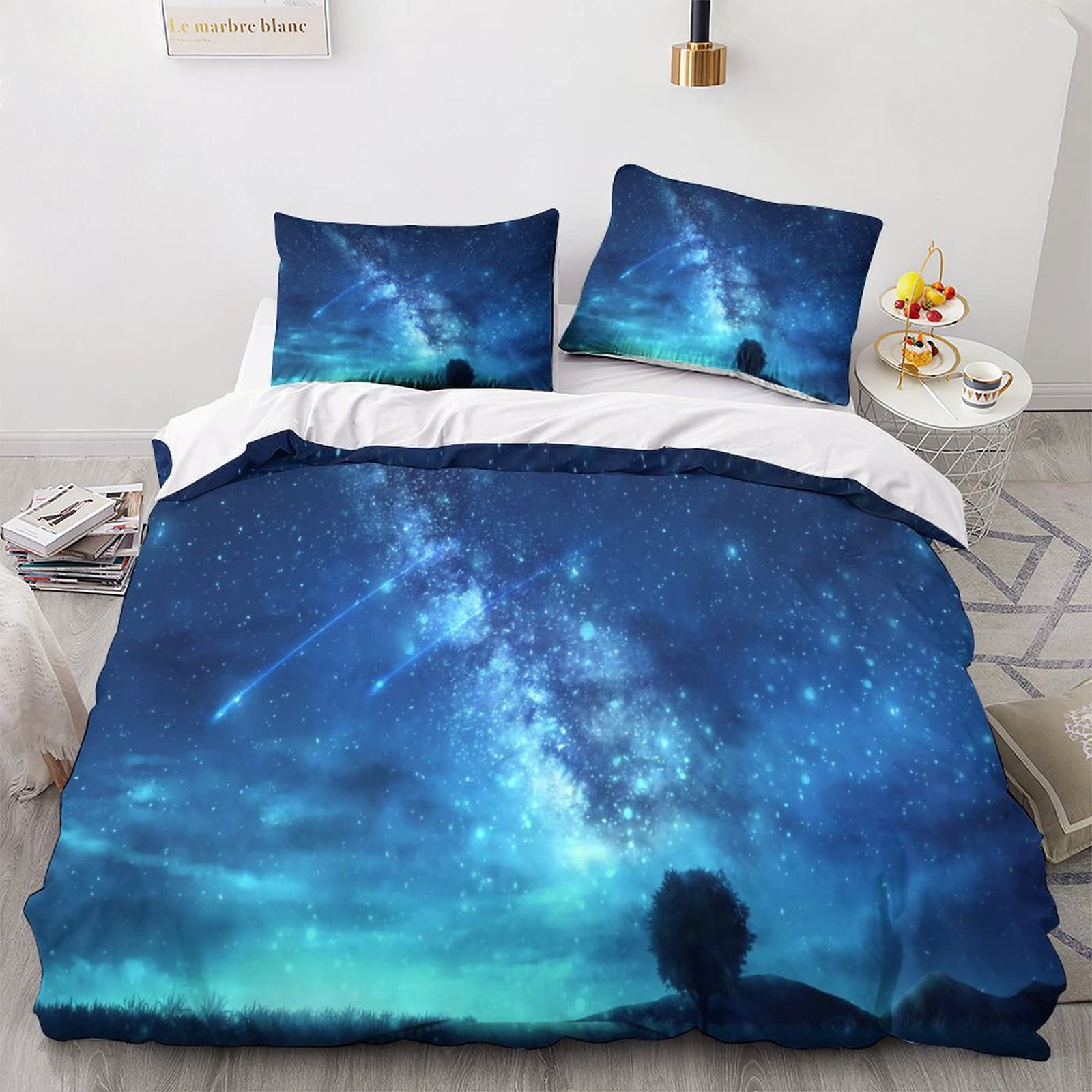 Housse de couette ciel étoilé magique pour transformer la chambre des garçons et filles