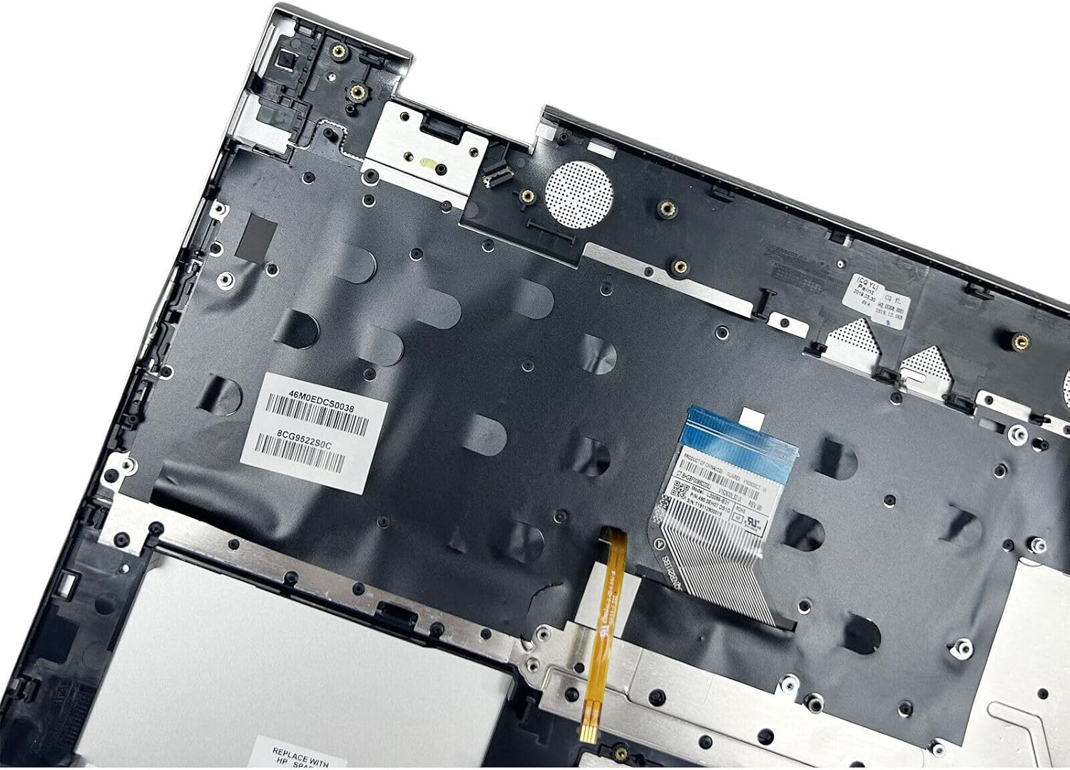 Replacement for HP Envy X360 15-CN 15M-CN0011DX 15M-CN 15T-CN 15-CN1073WM Laptop Upper Case Palmrest Backlit Keyboard Assembly Part L20746-001 L32767-001 609939-001 Silver