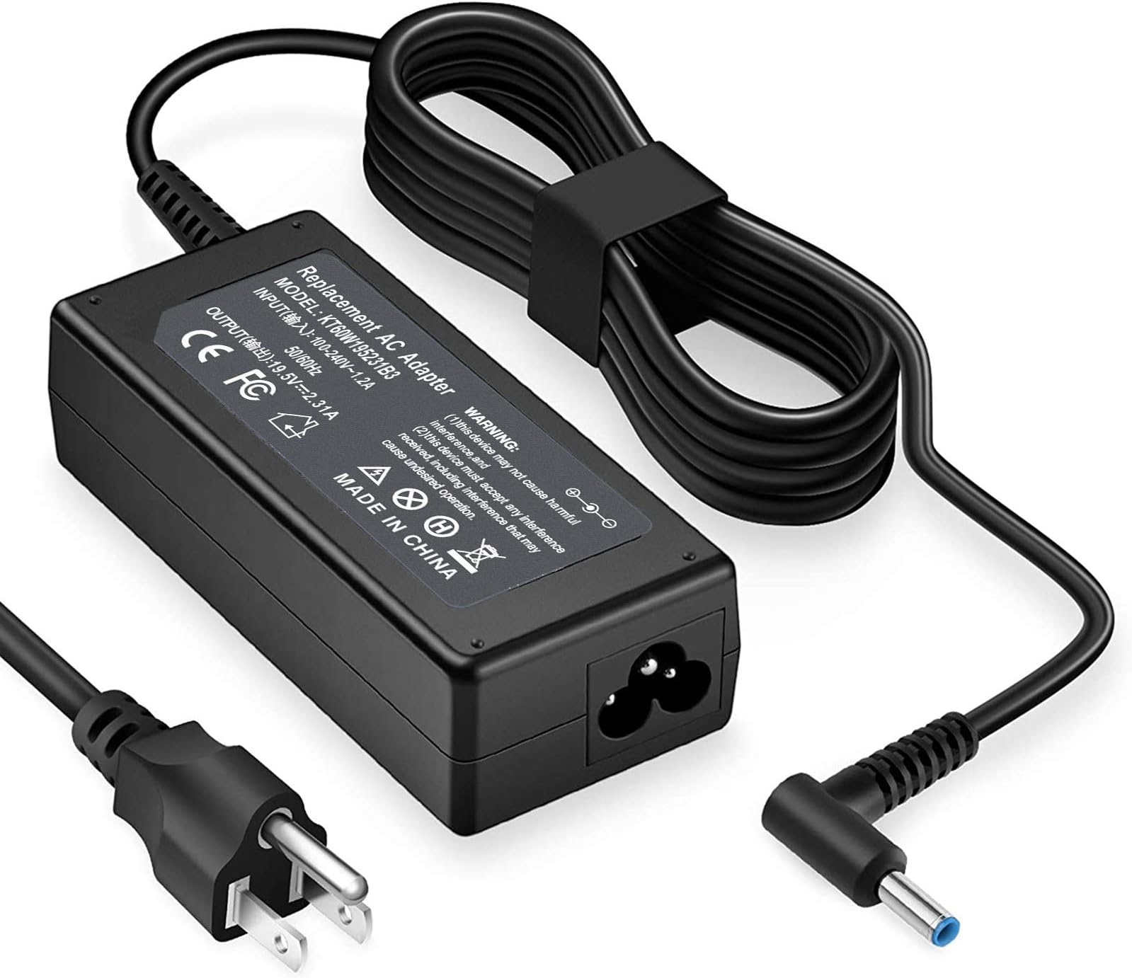 45W 19.5V 2.31A Ac Adapter Charger Compatible with HP Pavilion x360 Charger 15-f272wm 15-f387wm 15-f233wm 15-f222wm 15-f211wm 15-f337wm 17-g121wm 17-g119dx Elitebook Folio 1040 g1 741727-001