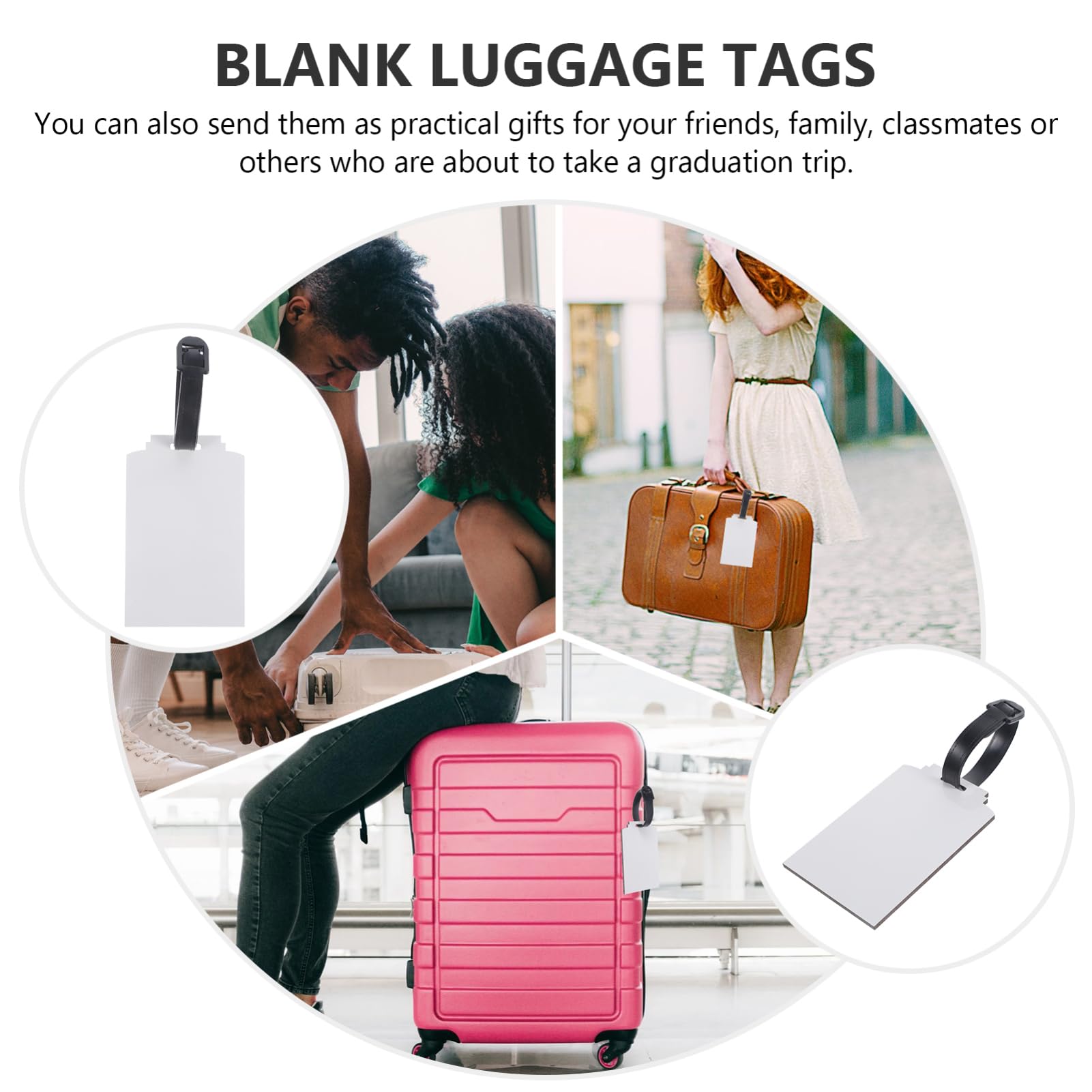5 Sets Blanko Gepäckanhänger Für Thermotransferdruck Handgepäck Für Flugzeuge Sublimations Blanko Taschenanhänger DIY Gepäckanhänger Für Kreuzfahrtschiffe