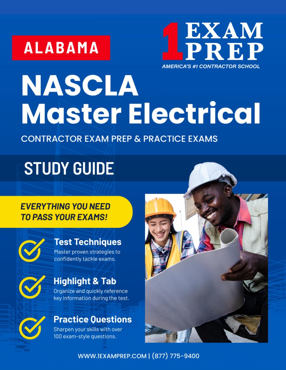 Alabama NASCLA Master Electrical Contractor Exam Prep Practice Exams: 500+ Questions with Full-Length Final Exam