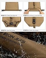 Vista 4 de IRON JIA'S Estuche largo impermeable para rifle 51" x 11" Bolsa seca flotante