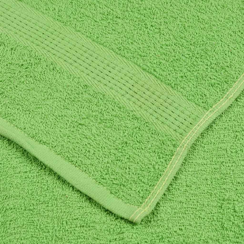 Frogn - Juego de toallas de mano (10 unidades, 50 x 100 cm, 360 g/m²), color verde manzana