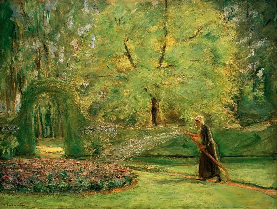 Max Liebermann poster toile The Rondell art de prestige 58x90 cm