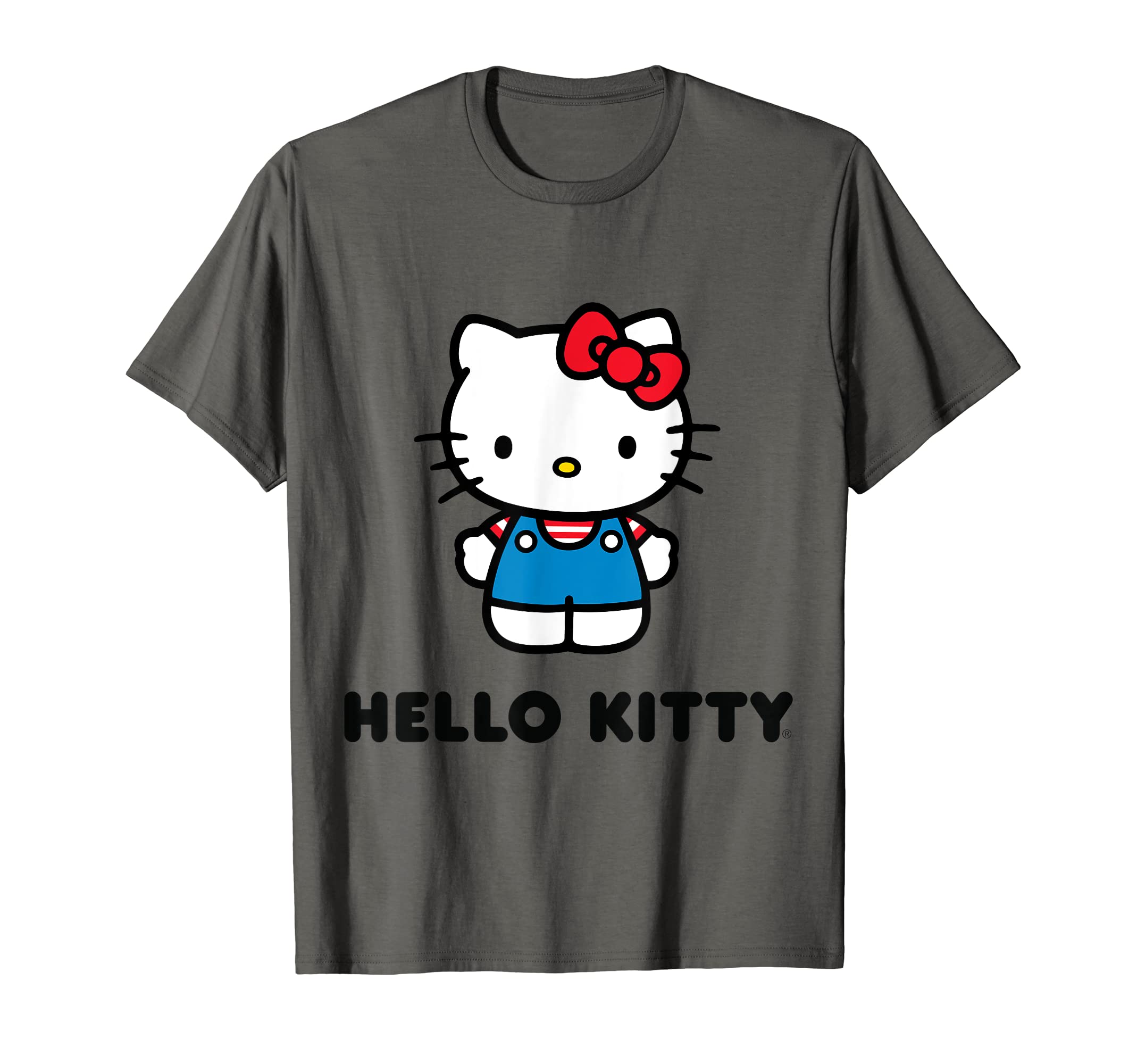 SANRIOHello Kitty Character Front and Back T-Shirt, GreyOEKO-TEX STANDARD 100