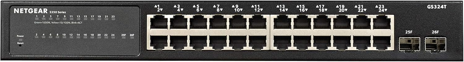 Free Shipping 🛒 NETGEAR 24-Port Gigabit Ethernet Smart Managed Pro Switch with 2 SFP (GS324T)