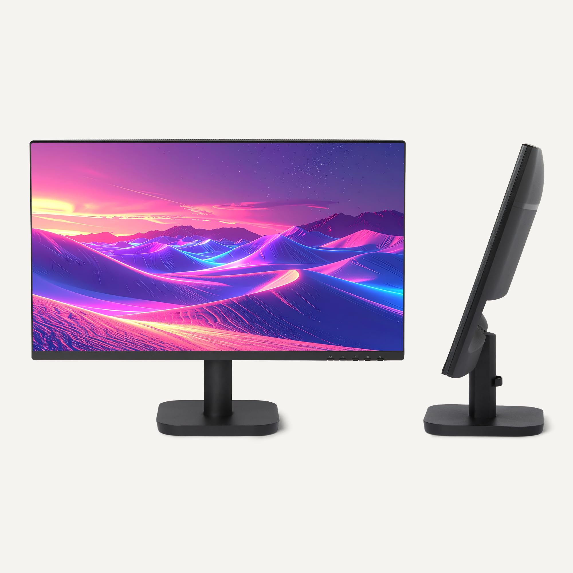 Amazon Basics 23.8-inch Computer Monitor 120 Hz, FHD 1080P, HDMI, DP, VGA, VESA Compatible for Office,Home, Black — view 5