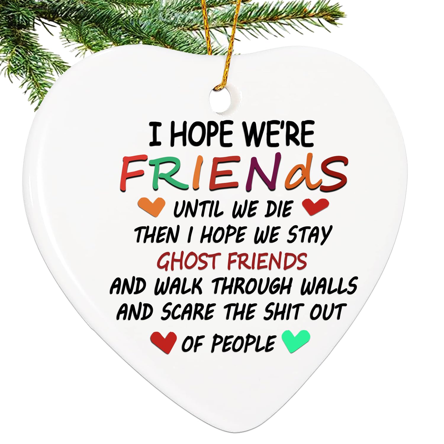 Amazon.com: BAOXUE Friends Christmas Ornaments 2024,Friendship ...