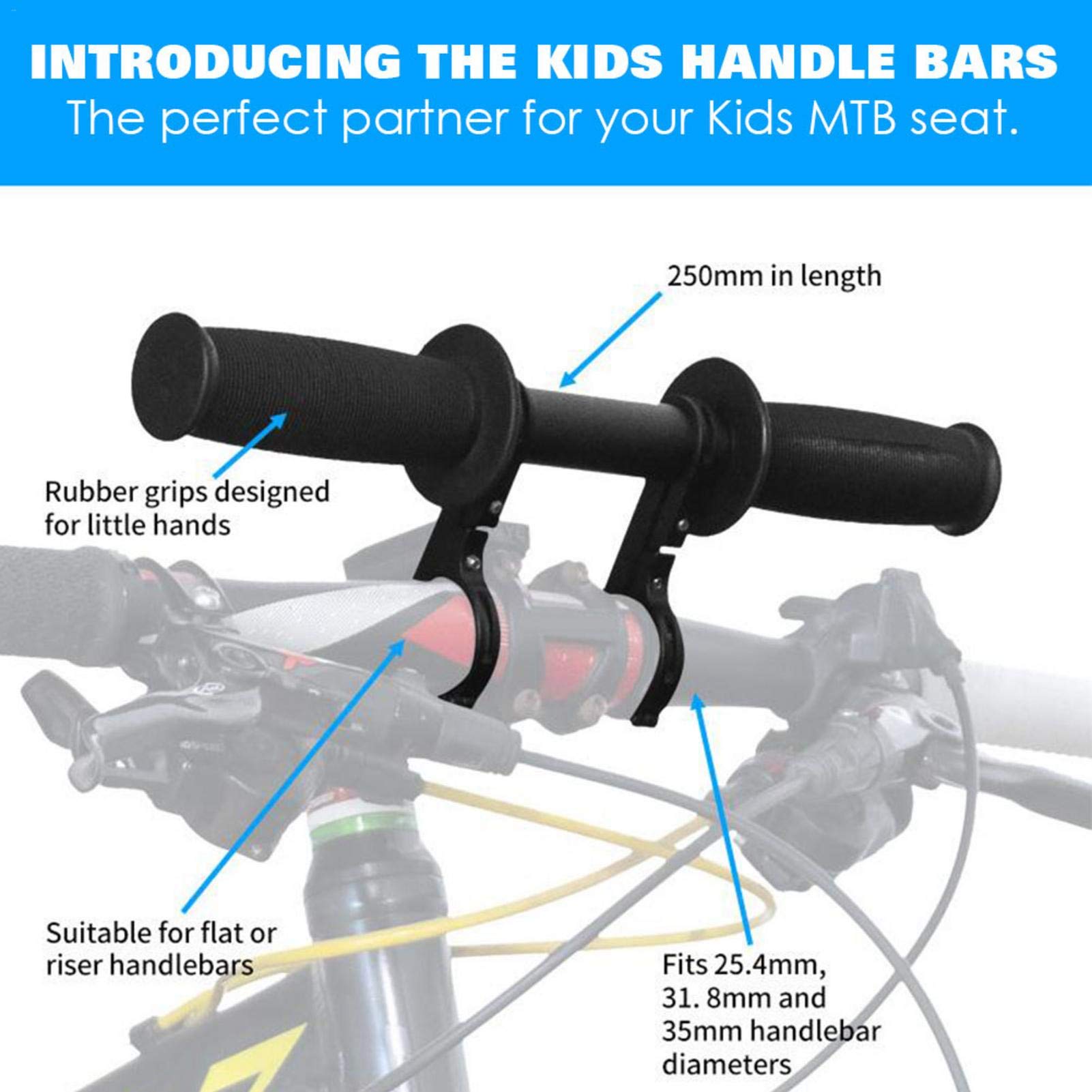brightsen Kids MTB Stuur Attachment Gemakkelijk Montage En Verwijdering Perfecte Accessoire Past Alle Stuur Voor Mountainbike Kinderstoel Sport & outdoor