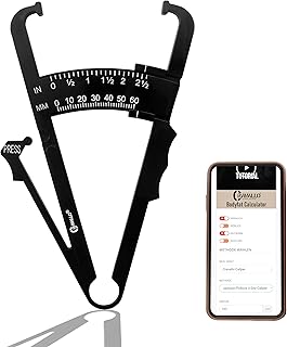 Caliper I Körperfettmessgerät I Fettmesszange I Fettzange I Fettmesszange I KfA-Zange I Body Fat Measure I Unkompliziert und mit Video Anleitung I Körperfettmesser zum messen von Körperfett