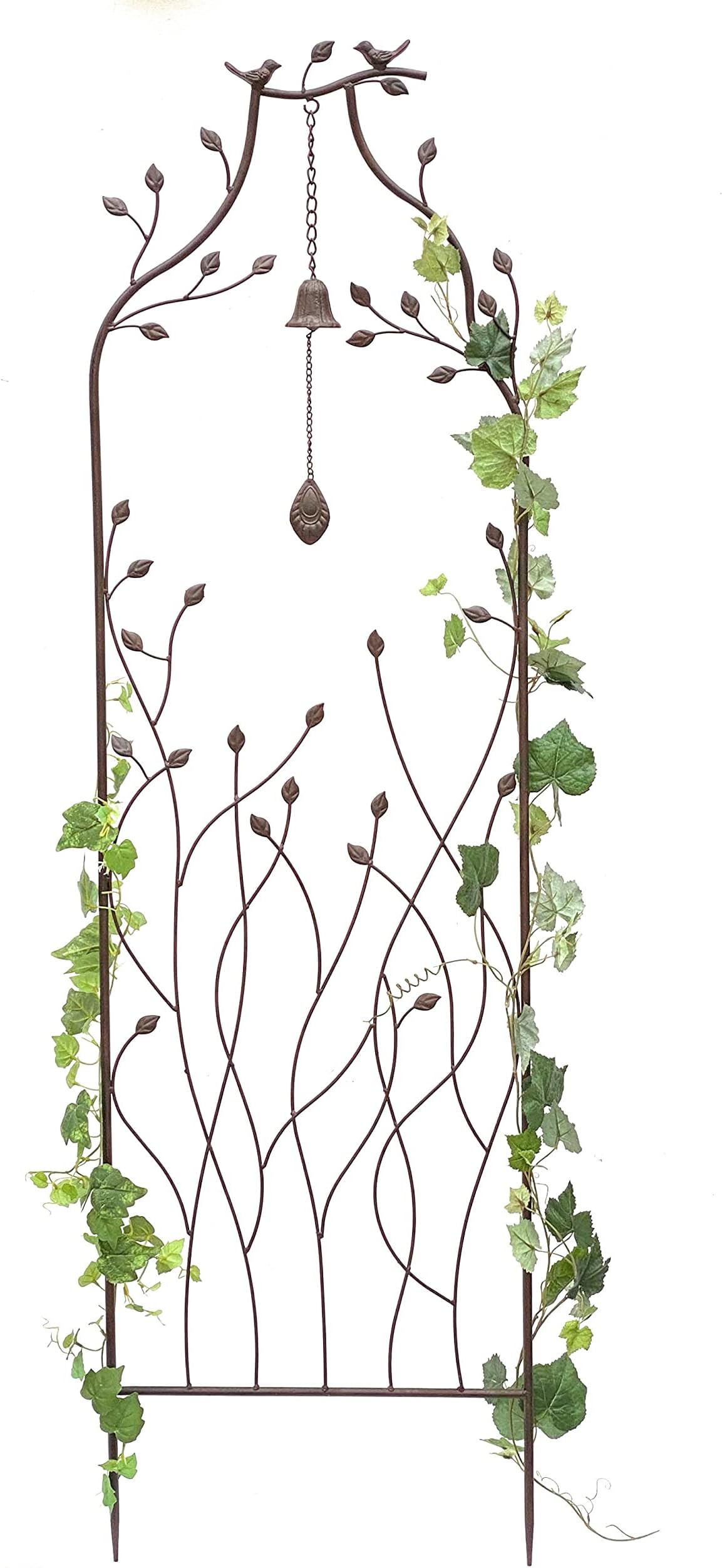 Nature Metalen klimrek rechthoekig groen - 150 x 45 cm (3 verticalen