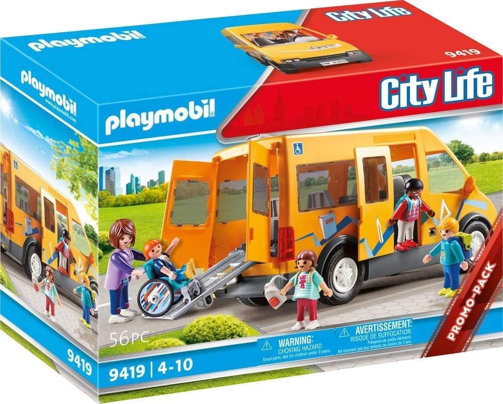 PLAYMOBIL City Life Autobús Escolar, a Partir de 4 Años (9419)