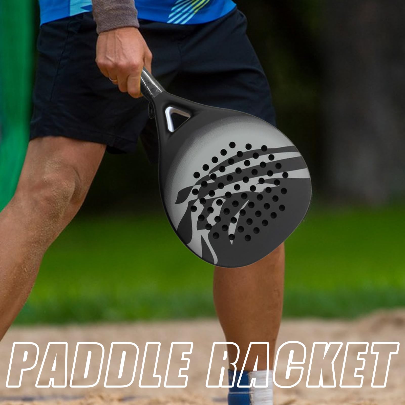 Racket a pallet - Racchetta da tennis a pallet da spiaggia | Attrezzature sportive resistenti agli urti per donne uomini madre papà padre adulti principianti