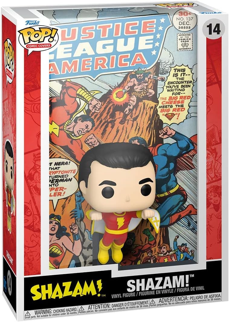 Funko POP! Comic Cover: DC - Shazam - DC Comics - Collectable Vinyl Figure - Gift Idea - Official Merchandise - for Kids & Adults - Comic Books Fans - Model Figure for Collectors and Display
