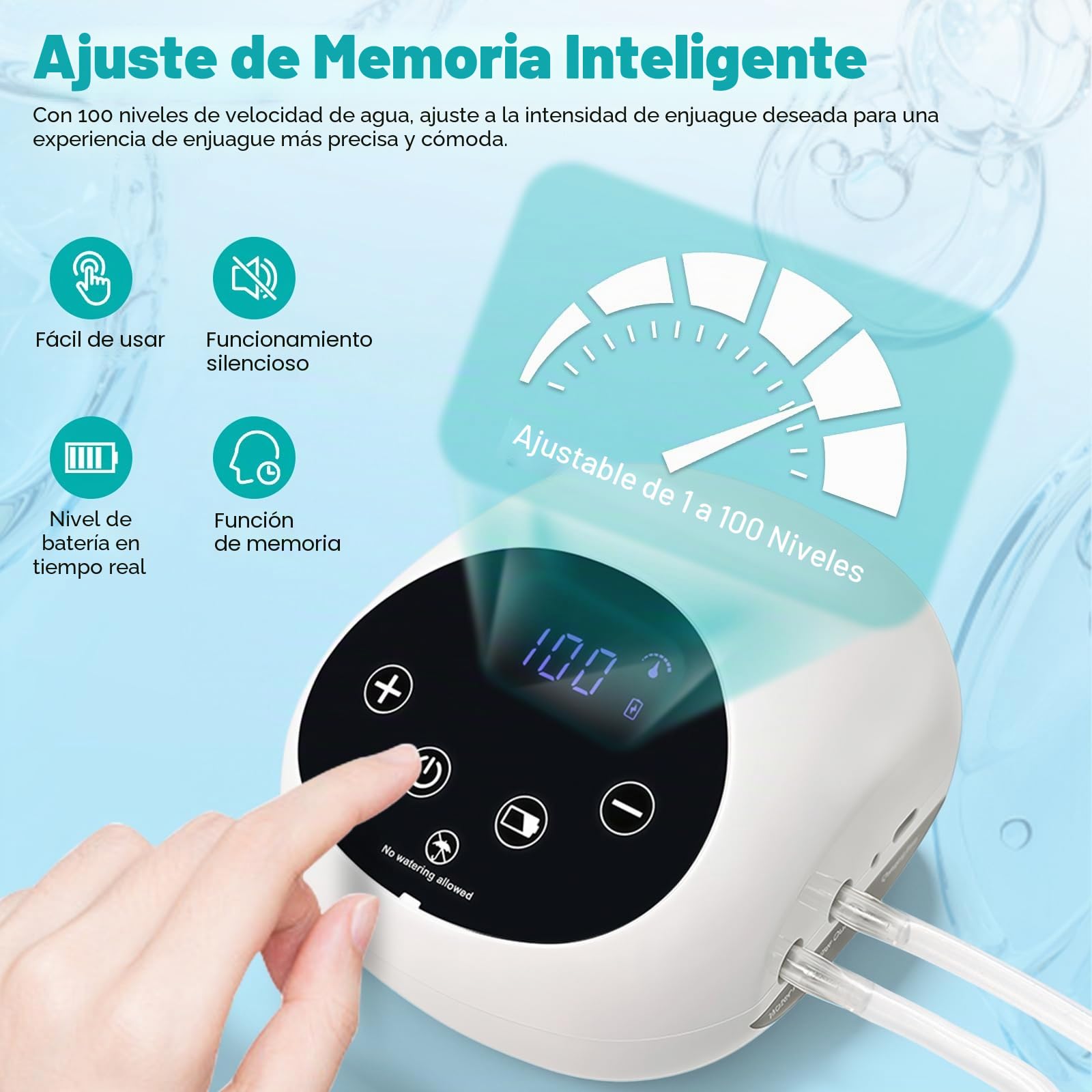 Kit de Enema Eléctrico, Enemas para Limpieza de Colon Hombres Mujeres, Kit de Café Enema Orgánico, Control de Velocidad de Flujo de Agua 100 Niveles con Pantalla LCD, Ducha Anal con Presión