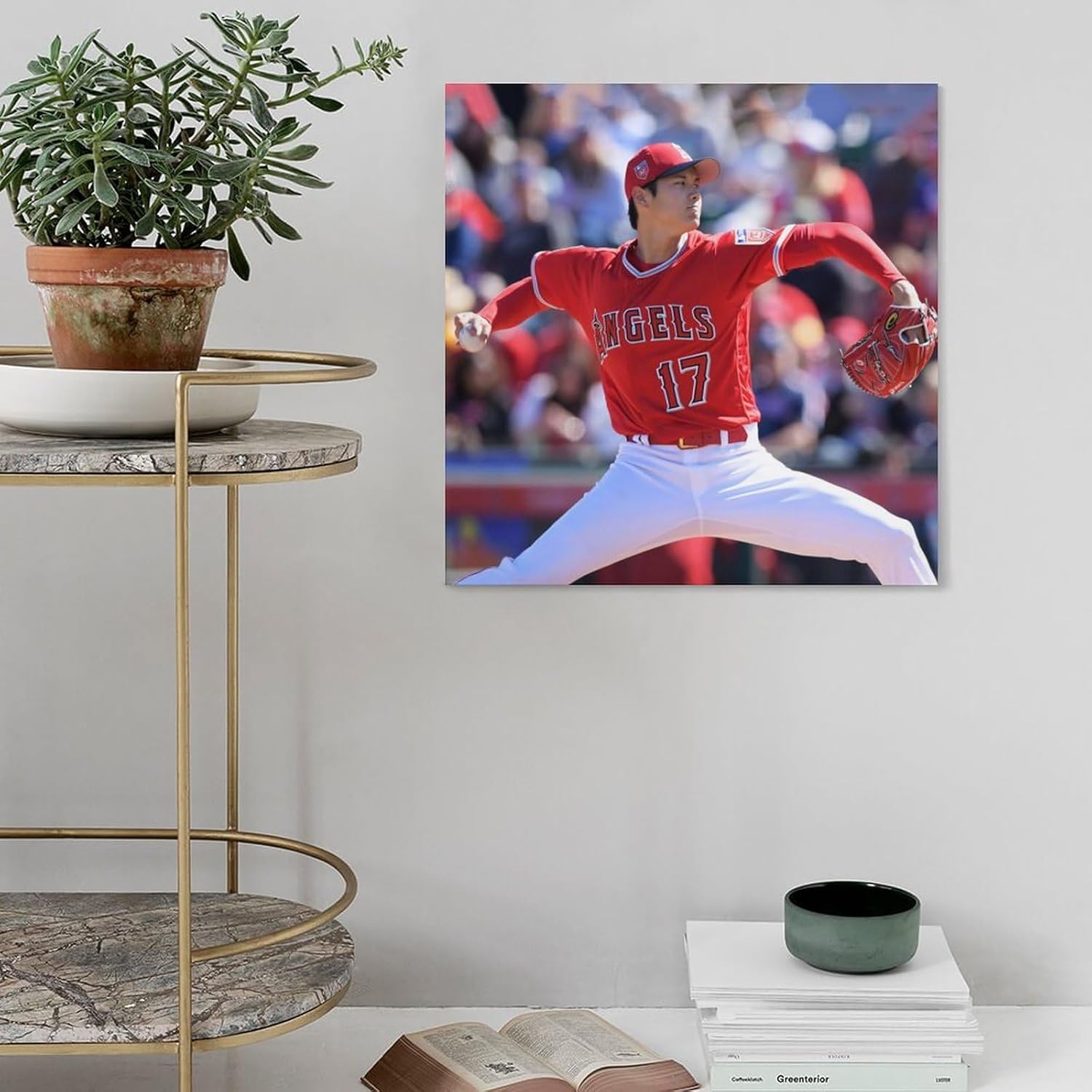 大谷翔平 ポスター 大谷 翔平 グッズ 大谷翔平 キャンバスポスター キャンバス アートパネル ポスター 壁アート モダン リビング