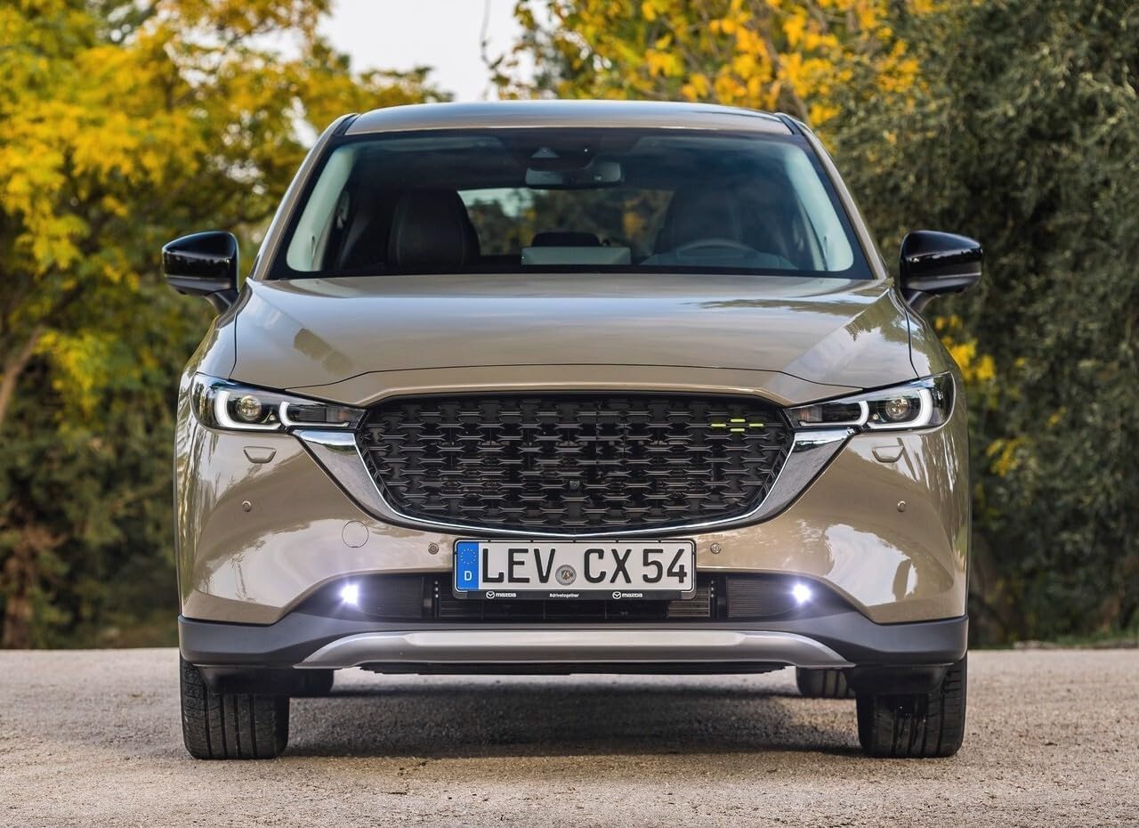 White LED Halo Angel Eye Fog Lamps for 2022 2023 2024 2025 2026 Mazda CX-5