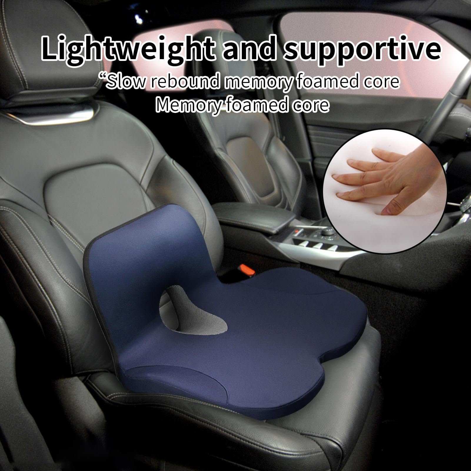 Cuscino Per Seduta Cuscino Auto In Memory Foam Con Supporto Lombare