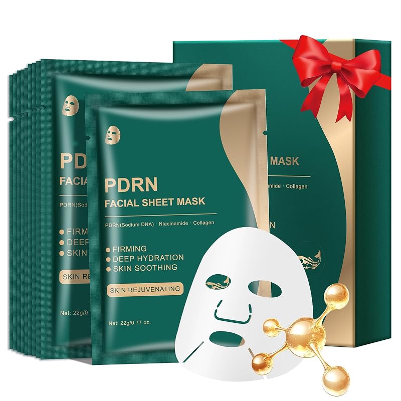 Máscara facial de tecido IREV com PDRN e colágeno
