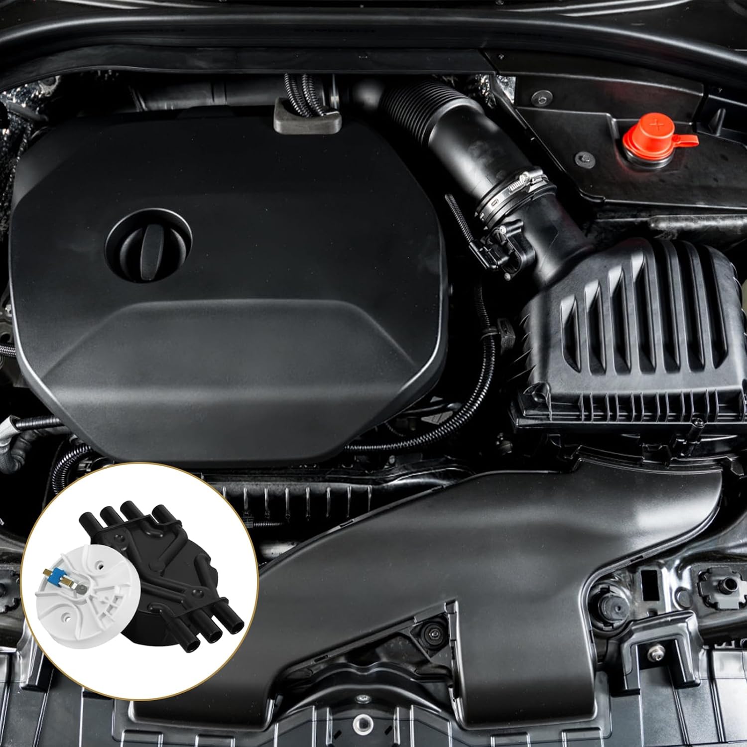 Distributor Cap and Rotor Kit Replacement Heavy Duty Ignition Distributor Cap Easy Install Oem Fit