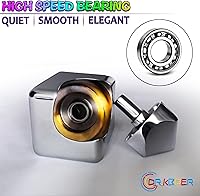 Vista 5 de Juguetes Giratorios Fidget Spinner Cubo para Adultos, Rellenos de Canasta de Pascua para Adolescentes, Gadgets de Escritorio Geniales de Metal EDC