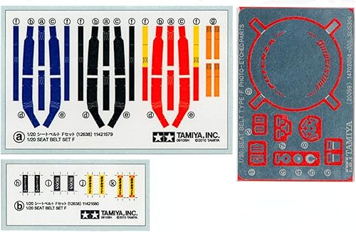 Tamiya 12638 1/20 Cinturón de seguridad Set F