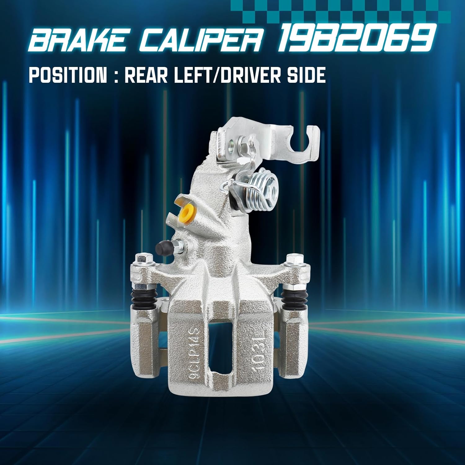 IRONTEK 19B2069 Rear Left Driver Side Brake Caliper Fit for 2004 2005 2006 2007 2008 for Acura TSX, 1998-2007 for Honda Accord, Rear Driver Side Disc Brake Caliper Assembly