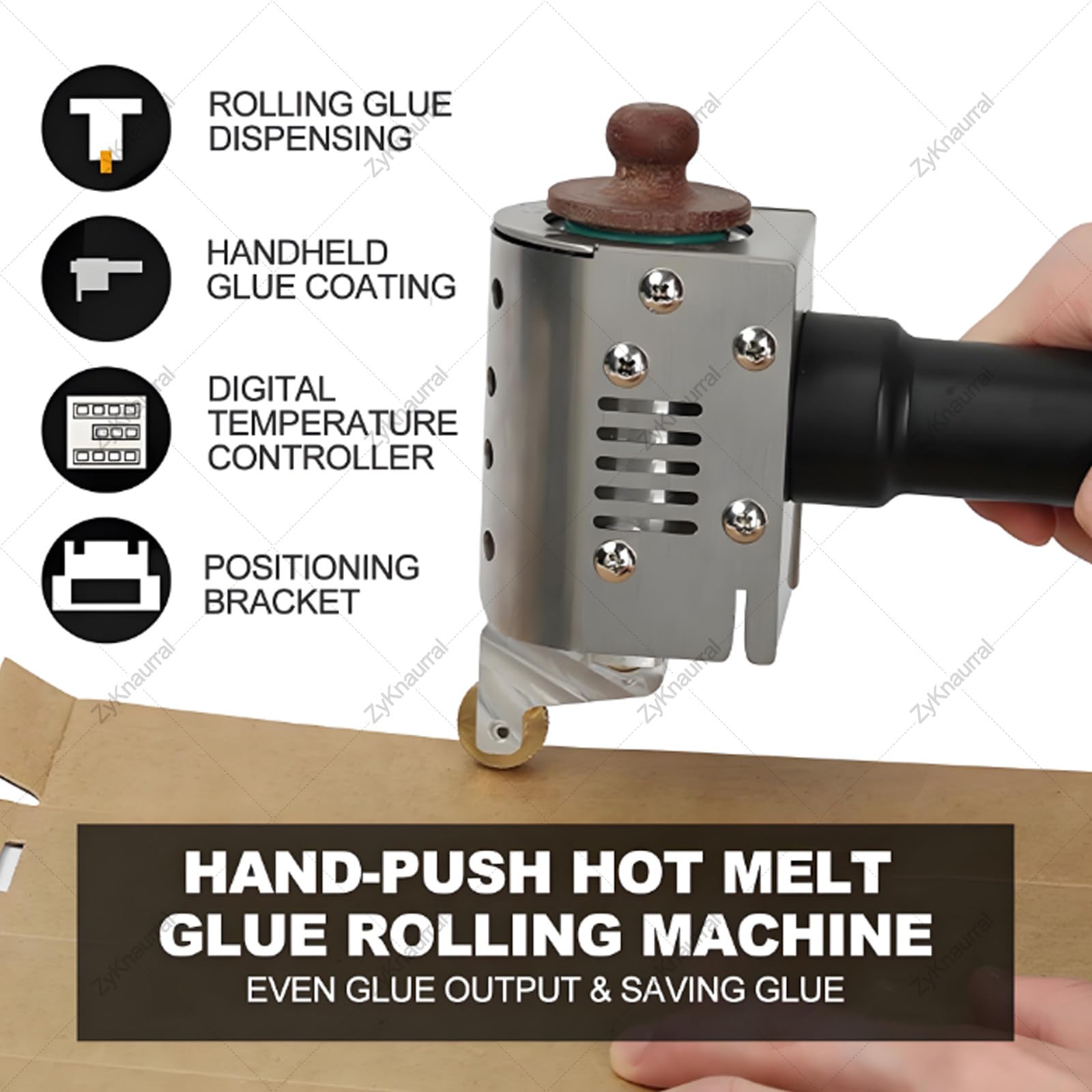 Dispensador Portátil De Pegamento Termofusible, Máquina De Calentamiento De Adhesivos Con Pantalla Digital, Temperatura Controlable De 50 a 220 °c, Bidones Opcionales De 50 Ml O 150 Ml. 50ml-8mm
