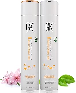 GK Hair Global Keratin Balancing Shampoo And Conditioner 300ml For Oily Hair For Women Hair Restores Scalp pH Level - Sulfate And Paraben Free-picture-25
