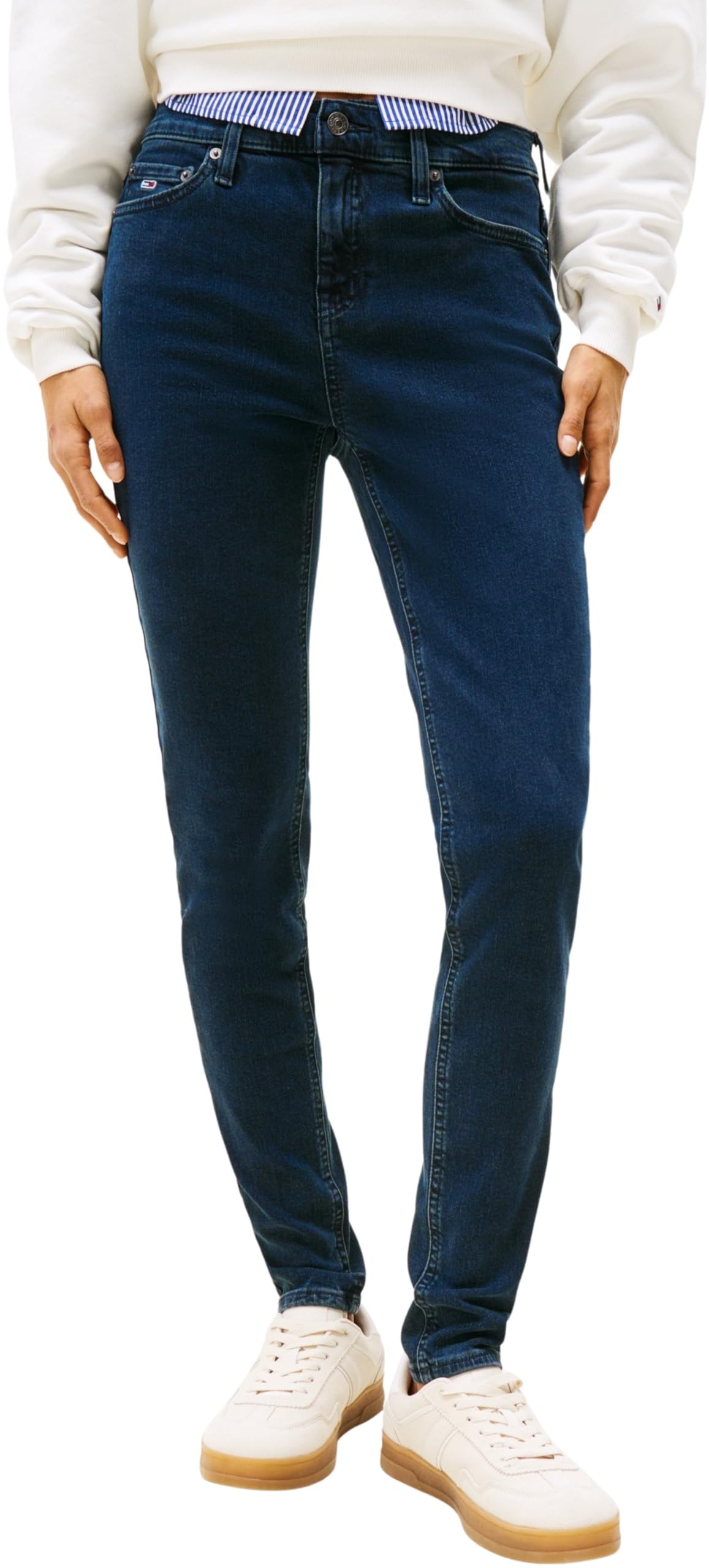 Tommy Jeans Womens Nora Md Skn Ai4269 Co Dw0dw20221 Skinny, Denim (Denim Blue Black), 29W / 30L UK