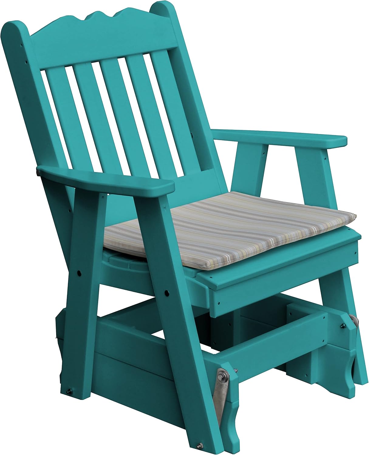 Furniture Barn USA Poly Royal English Gliding Chair, Tudor Brown