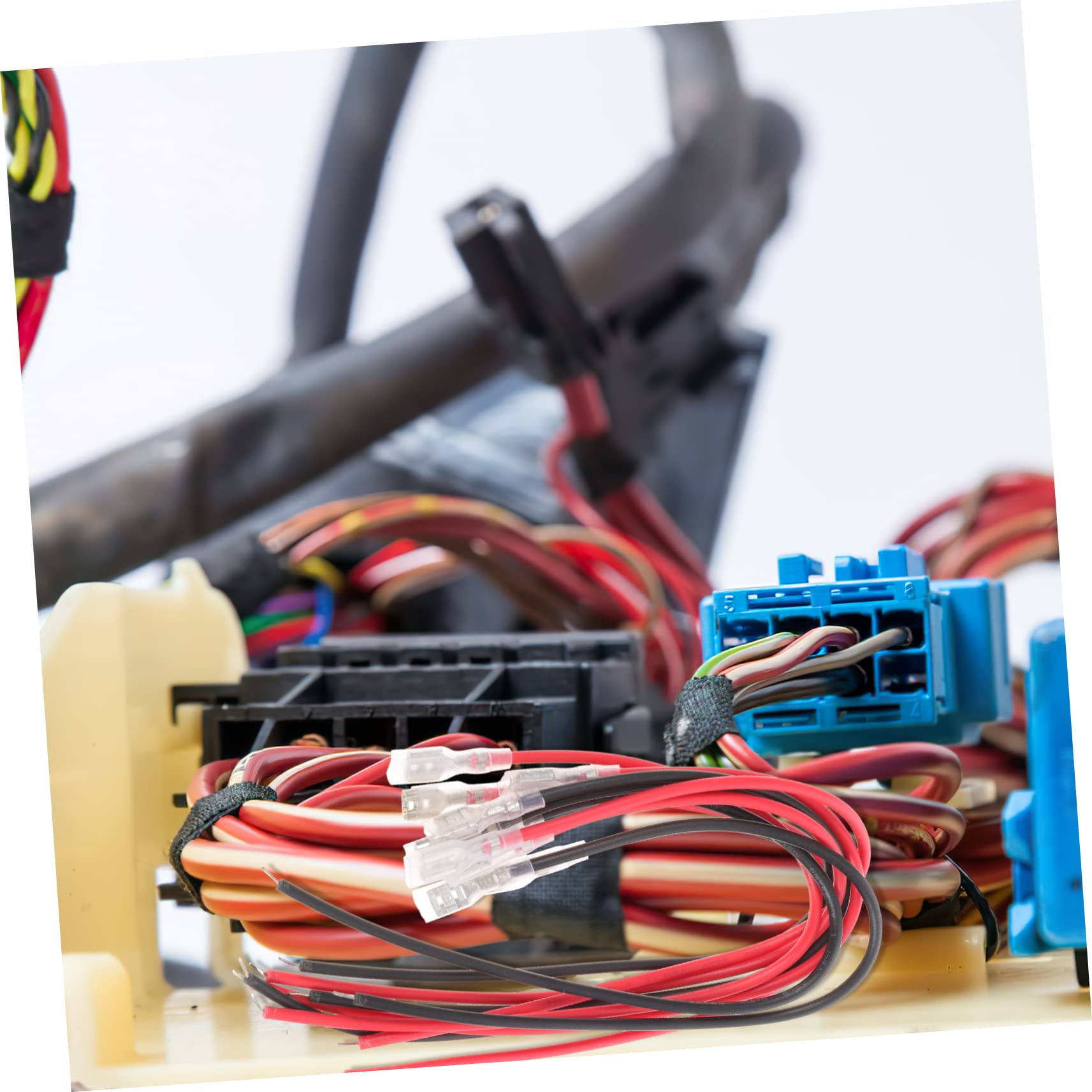 FUNOMOCYA 1 Set Spade Crimp Terminals Spade Crimp Terminal with Insulating Sleeve Quick Splice Wire Connectors Spade Connectors Speaker Insulated Terminal Stitching Tinned Brass