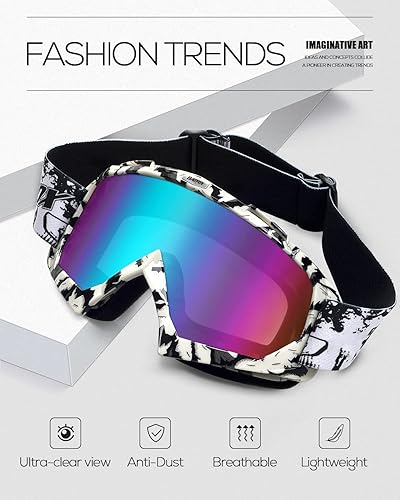 Miniatura 2 de BATFOX Gafas protectoras para motocross, protección táctica, para motocross, cuatrimotos