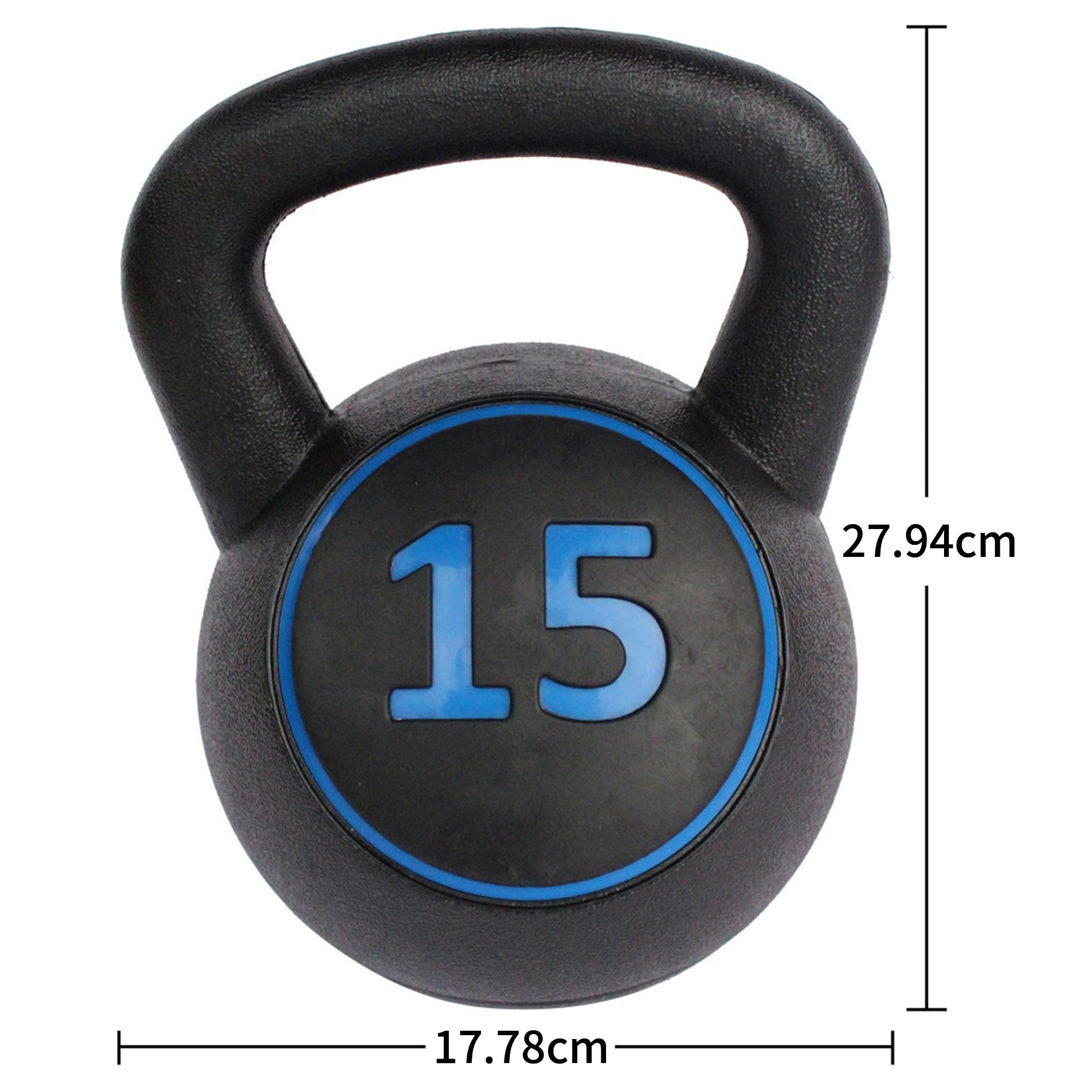 Kettlebell Set 5/10lbs, rutschfester Griff, Krafttraining | Ergonomischer Griff, robust, platzsparend, ideal für Anfänger & Zuhause