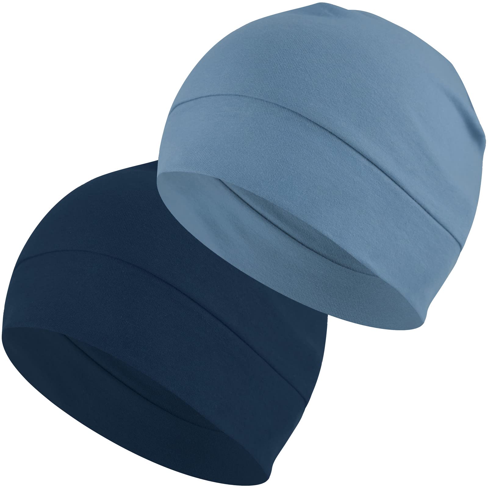 Headshion 100% Cotton Skull Caps Beanie Sleeping Hats for Men Women