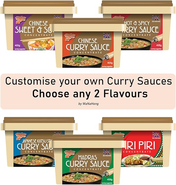 Goldfish Curry Sauce Paste Concentrate 2x405g / Tailormake Case of 2