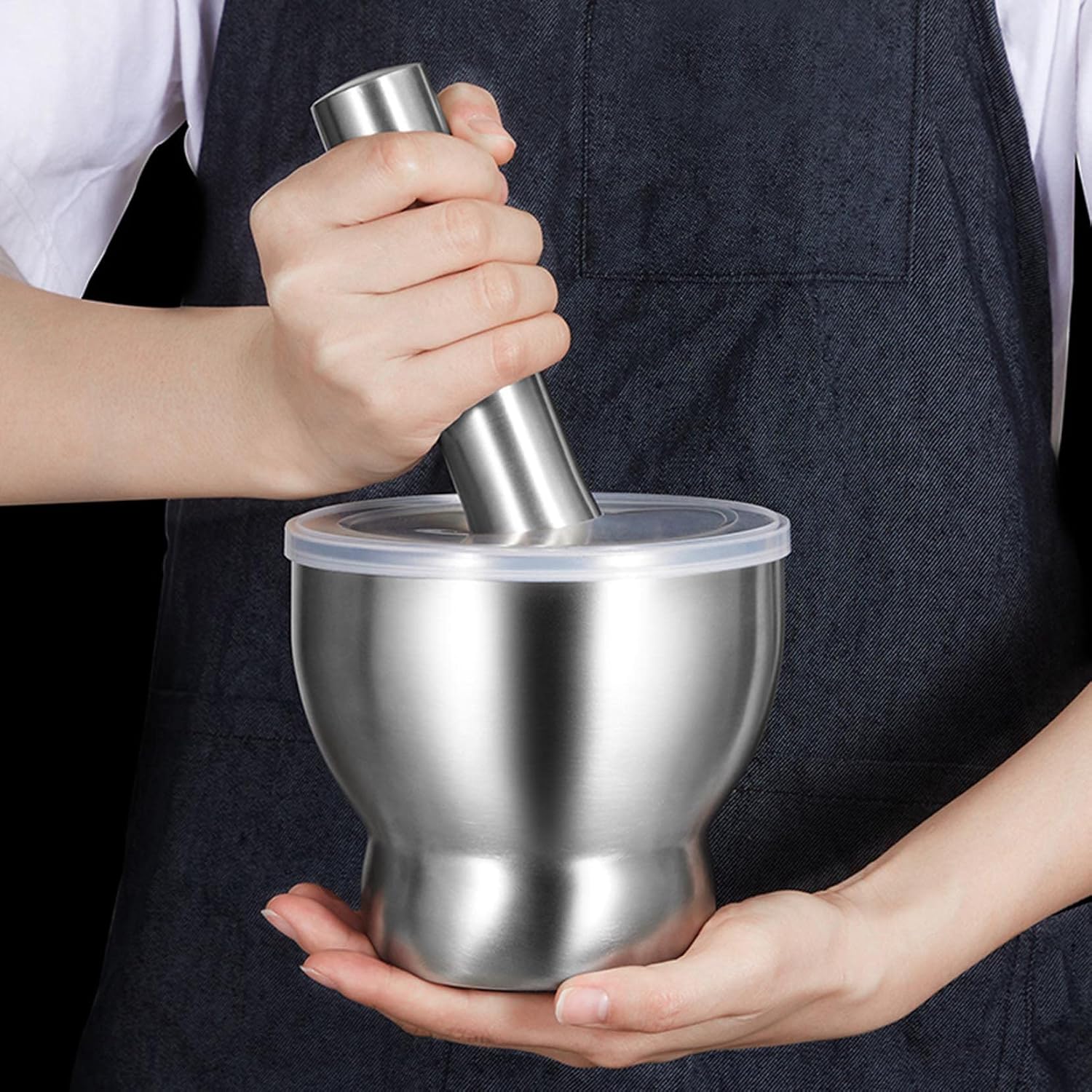 304 Stainless Steel Hand Set Manual Grinder Perfect Crushing Herbs