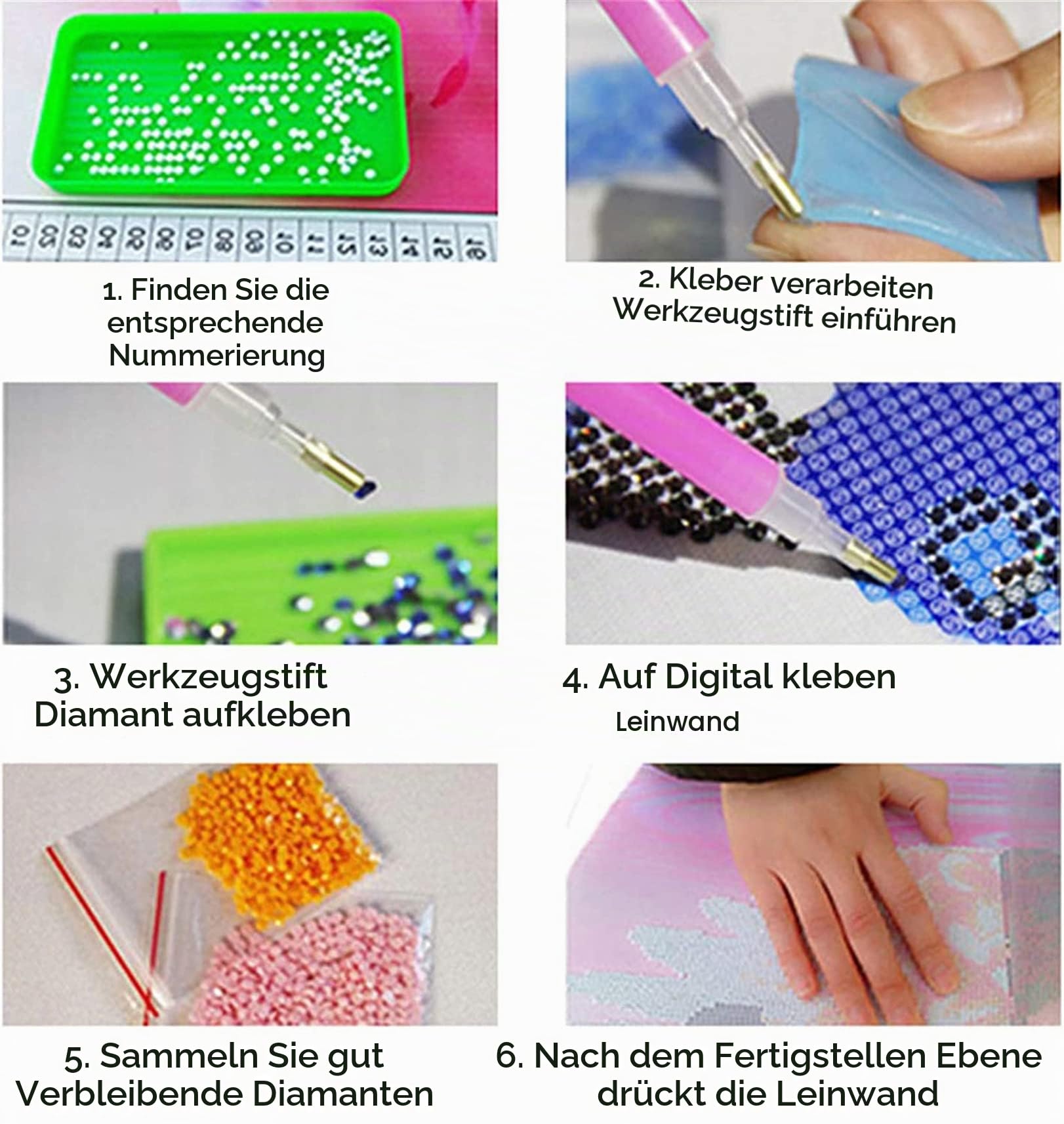 SWECOMZE 5D Diamond Painting Set Goldfisch Diamant Painting Diamant Malerei Wohnzimmer Schlafzimmer Büro Wand Und Eingang Dekoration (60x110cm)