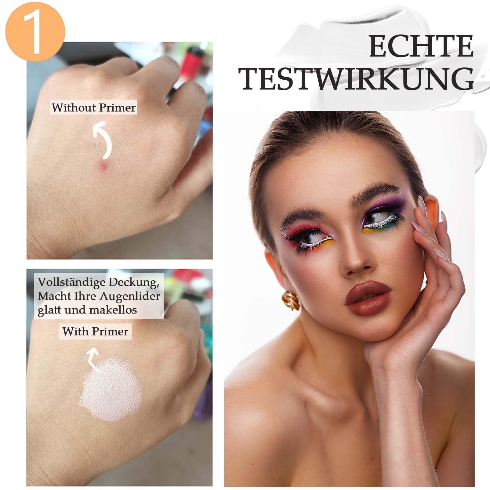 Magic Eye Primer, podkład do długotrwałego makijażu oczu, bez rozmazywania, wodoodporny cień do powiek, biały