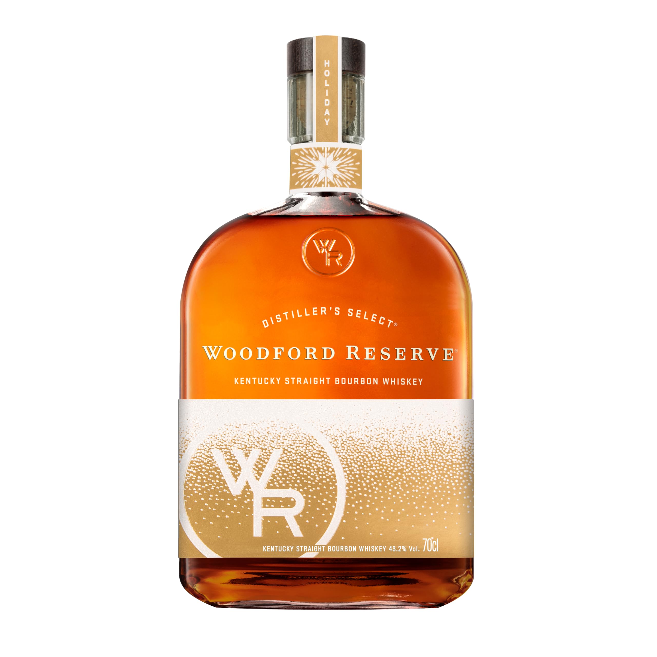 Woodford Reserve - Bourbon Holiday Edition - Spiritueux pour Cocktail - Grains de Qualité et Fûts de Chêne Blanc - Se Savoure Pur, Sur Glace, ou en Cocktail - Whisky Premium