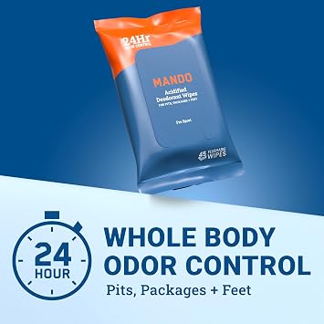 Mando Deodorant Wipes - 45 ct, 2 pk