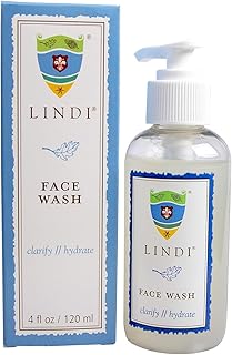 Lindi Skin Face Wash for Dry & Sensitive Skin - Gentle, Moisturizing Formula That Hydrates & Refreshes Your Body and Scalp - Reduce Facial Rashes, Redness, and Iitching (4 fl oz)