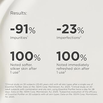 ISDIN Isdinceutics Essential Purifier, Water-Based Foaming Cleanser, Removes Up to 91% of Impurities1, 150ml