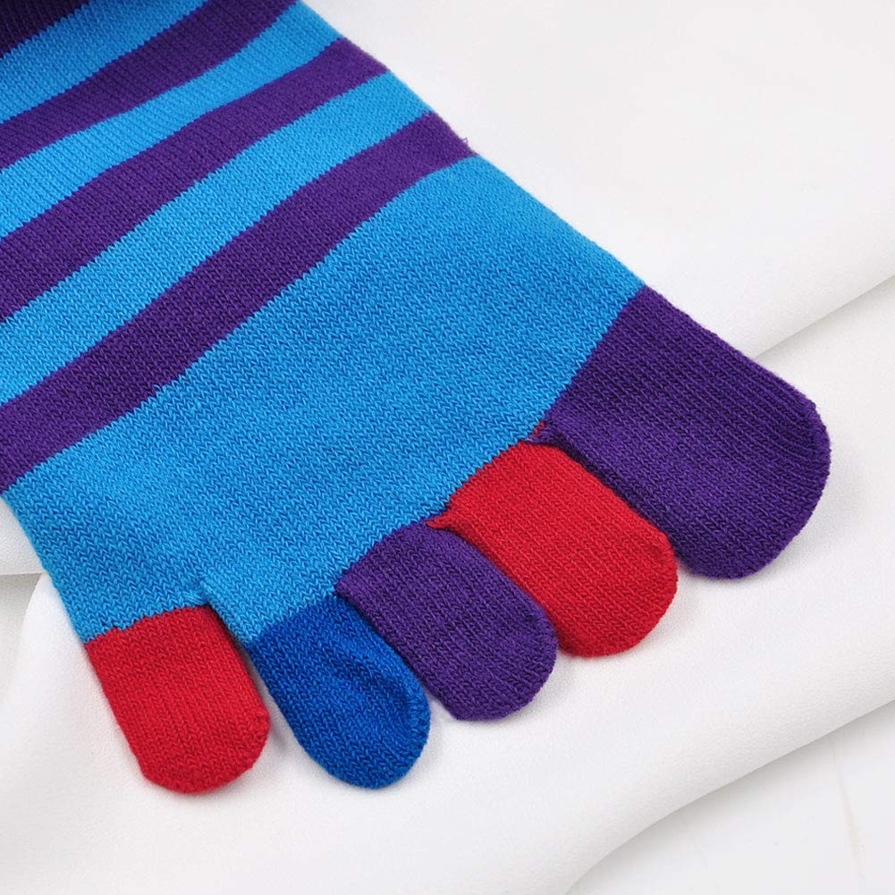 PUTUO Calze con Dita Uomo Calzini con 5 Dita Separate in Cotone, Calze 5 Dita Uomo Calzini Sportivi, Uomo Calzino infradito a 5 dita, 39-47, 5 paia