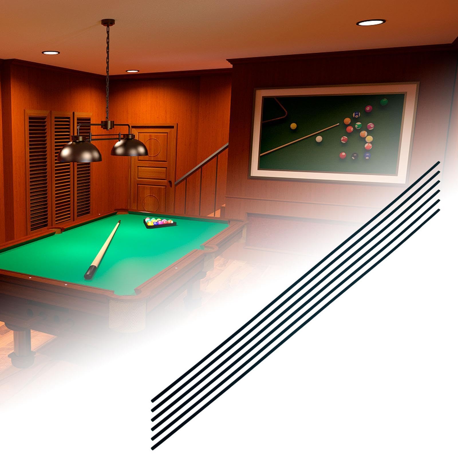 6Pcs Pool Table Edge Strips Billiard Table Accessories for Snooker Game Room 5mmx5mm-picture-29