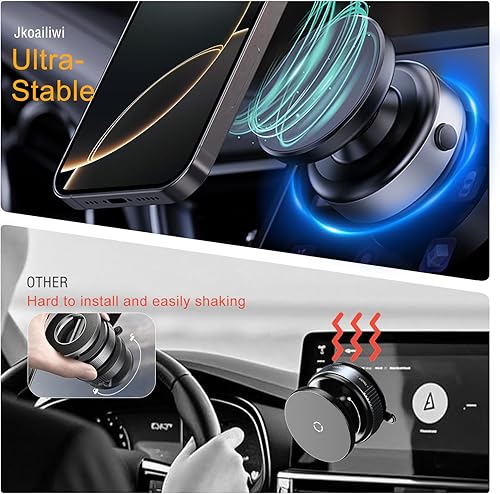 Miniatura 6 de Soporte de teléfono con ventosa manos libres para autocreador de contenido, sellado automático y liberación de un toque Soporte magnético de