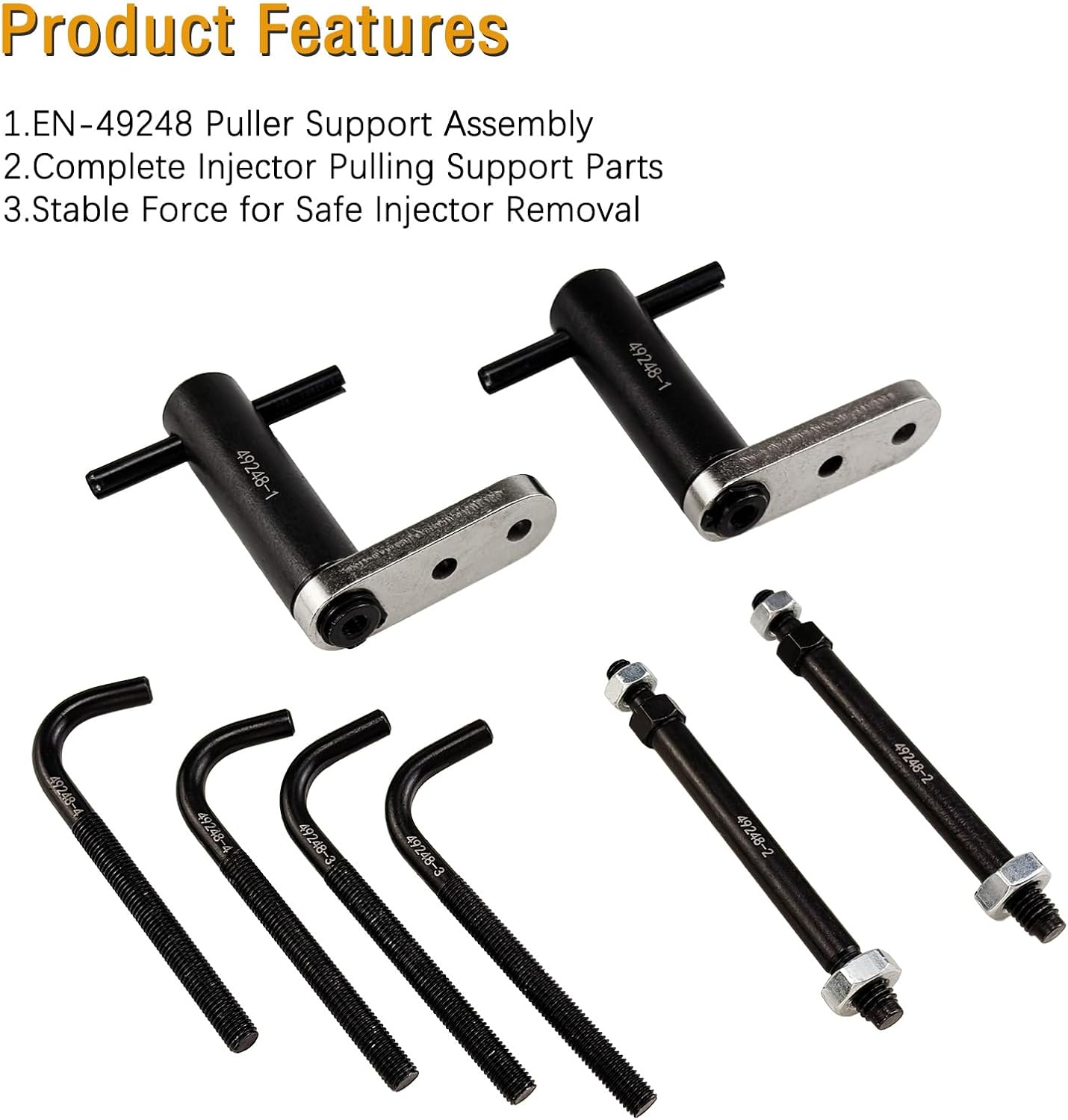 Fuel Injector Rail Puller Tool Kit – Remover & Installer Set for Seals