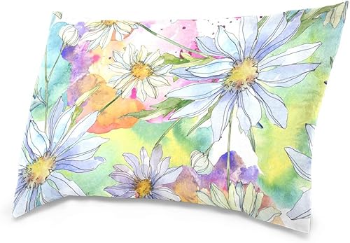 Miniatura 2 de Fundas de almohada de poliéster Daisy Floral Flower Rustic Throw Fundas de almohada con cremallera Euro sham Covers