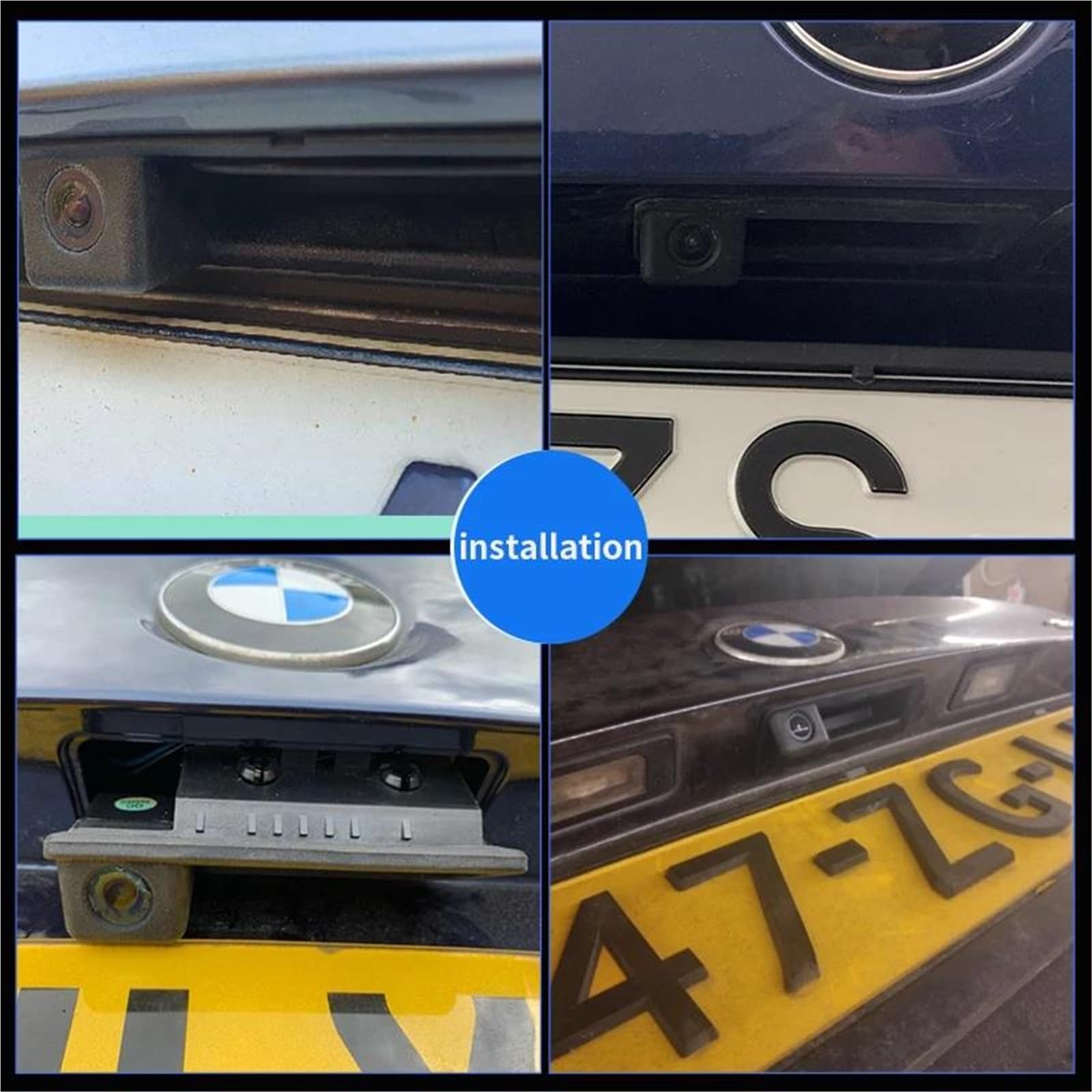Cámara Visión Trasera Mango Maletero Trayectoria Dinámica HD para X1 2010 E60 E61 E70 E71 E72 E82 E88 E84 E90 E92 E93(Style 1)