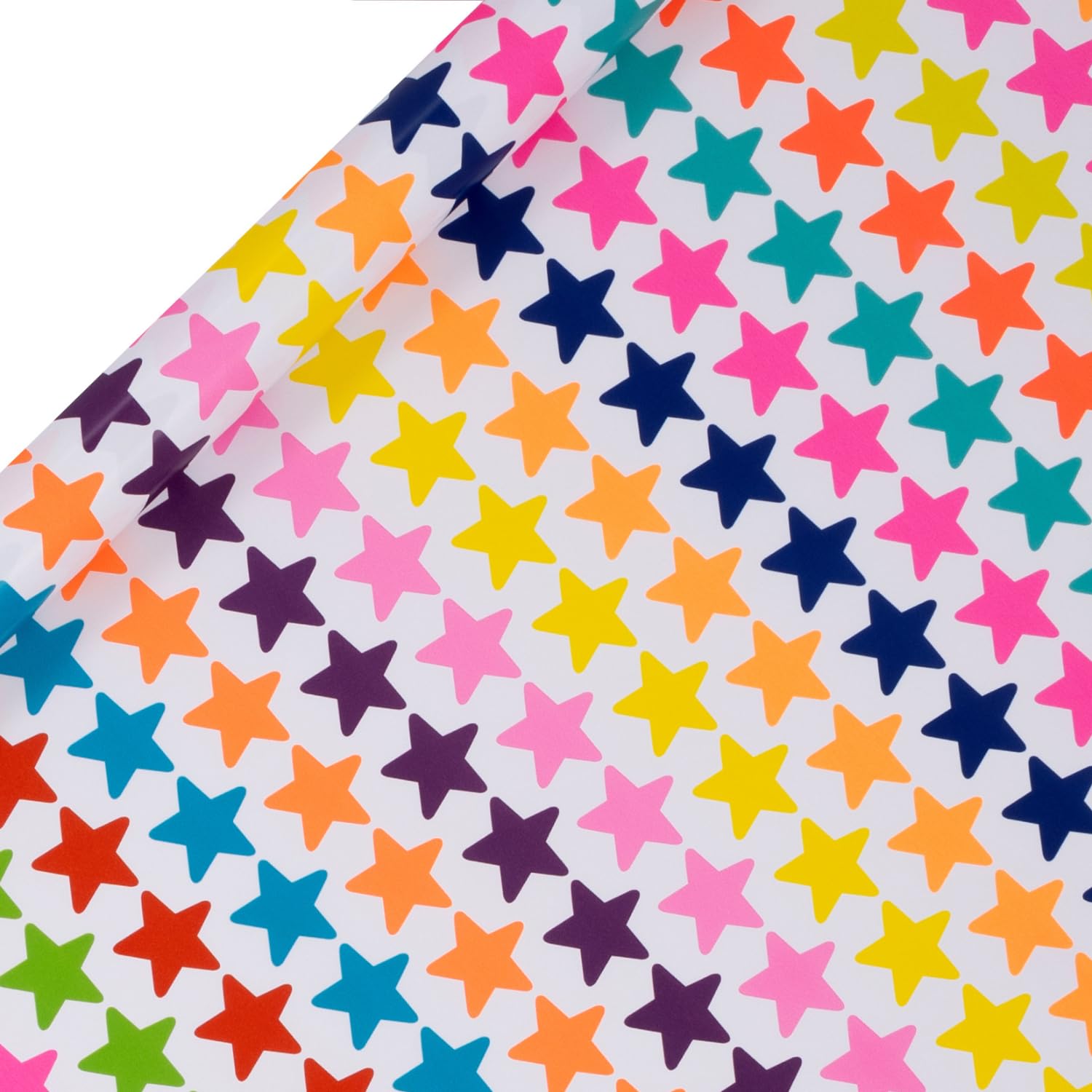 Glick Roll Wrap, Jazzy Star, Wrapping Paper 4 metres x 70 cms, Suitable for Birthdays & Other Celebrations